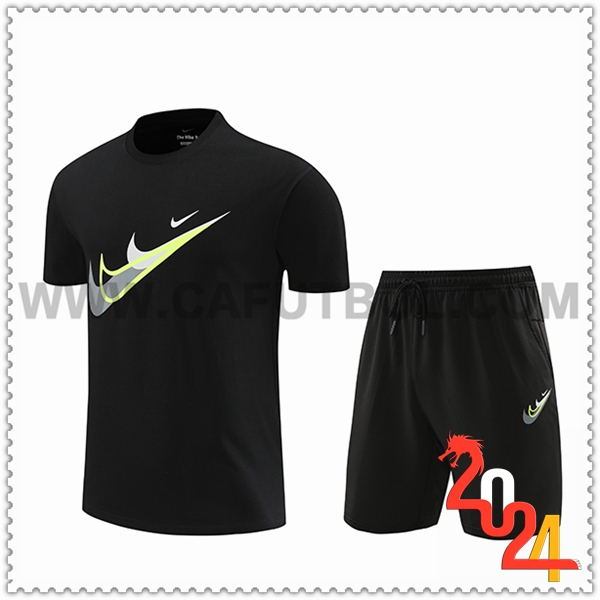 Camiseta Entrenamiento Nike Negro/Amarillo 2024 2025