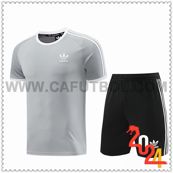 Camiseta Entrenamiento Adidas Gris 2024 2025