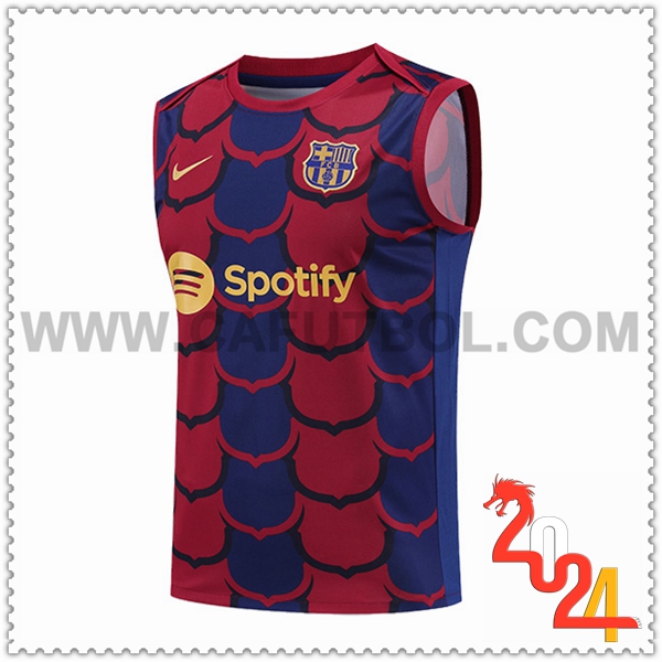 Chalecos De Futbol FC Barcelona Azul/Rojo 2024 2025