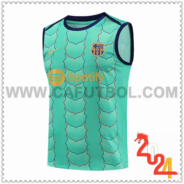 Chalecos De Futbol FC Barcelona Verde 2024 2025