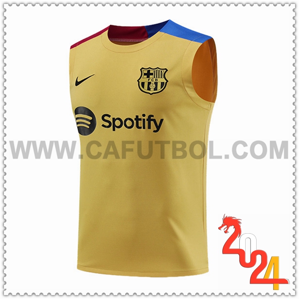 Chalecos De Futbol FC Barcelona Amarillo/Azul/Rojo 2024 2025