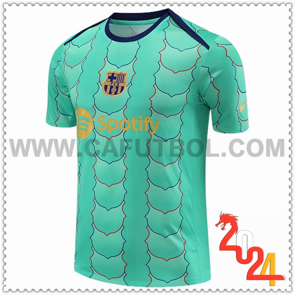 Camiseta Entrenamiento FC Barcelona Verde 2024 2025