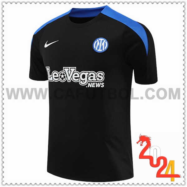 Camiseta Entrenamiento Inter Milan Negro/Azul 2024 2025