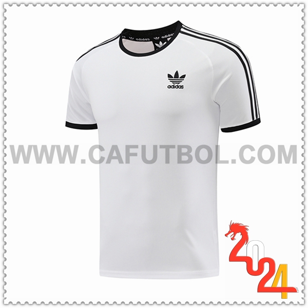 Camiseta Entrenamiento Adidas Blanco/Negro 2024 2025 -02