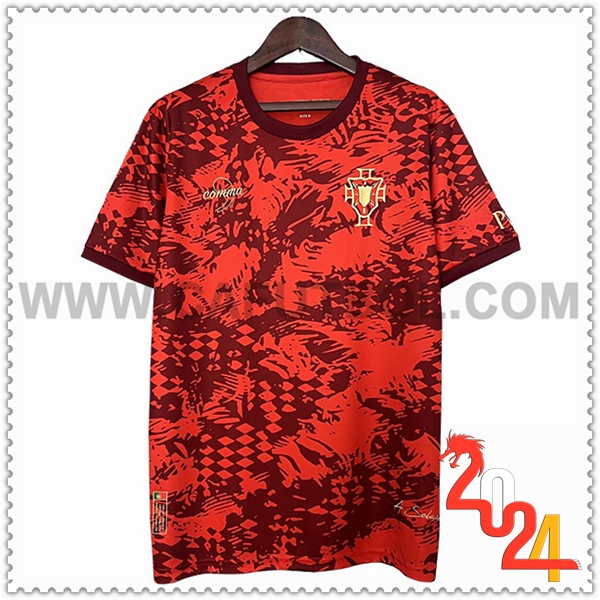 Camiseta Entrenamiento Portugal Rojo 2024 2025