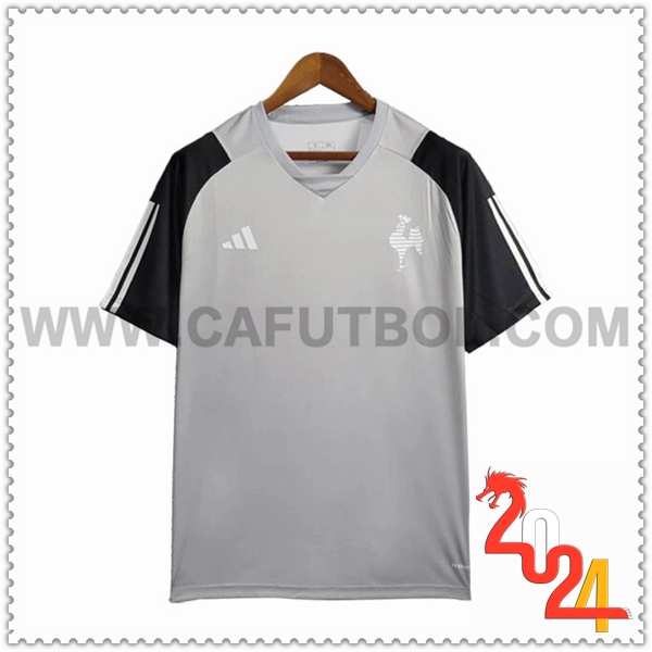 Camiseta Entrenamiento Atletico Mineiro Gris/Negro 2024 2025 -02