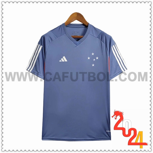 Camiseta Entrenamiento Cruzeiro Azul/Rojo 2024 2025