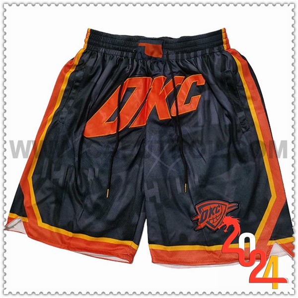 Cortos NBA Oklahoma City Thunder 2024/25 Negro/Naranja