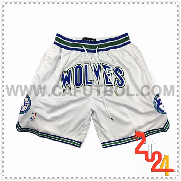 Cortos NBA Minnesota Timberwolves 2024/25 Blanco/Azul