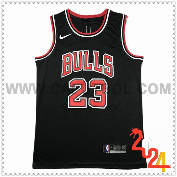 Camisetas De Futbol Chicago Bulls (JORDAN #23) 2024/25 Negro/Rojo -03