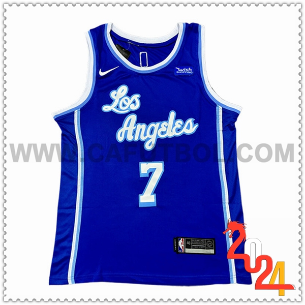 Camisetas De Futbol Los Angeles Lakers (ANTHONY #7) 2024/25 Azul/Blanco