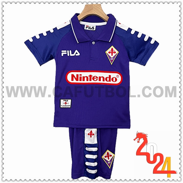 Primera Camiseta Retro ACF Fiorentina Ninos 1998/1999