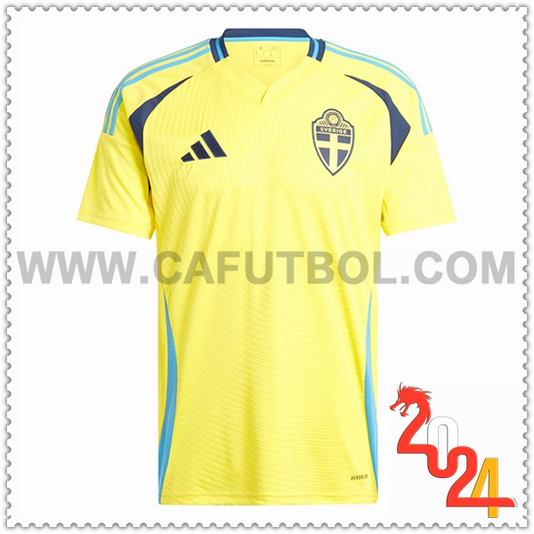 Primera Camiseta Equipo Suecia AMARILLO 2024 2025