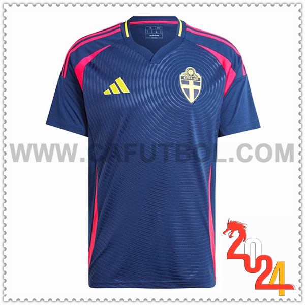 Segunda Camiseta Equipo Suecia Azul 2024 2025