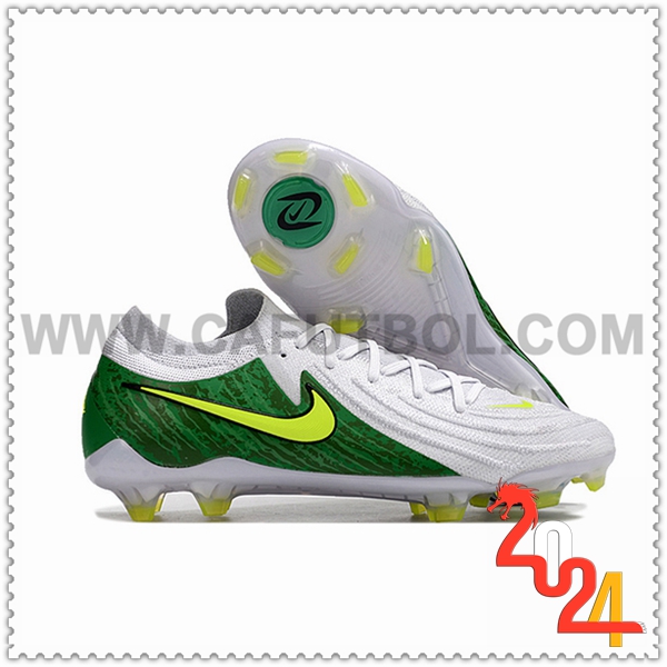 Nike Botas De Fútbol Phantom Luna Elite NU FG Blanco/Verde