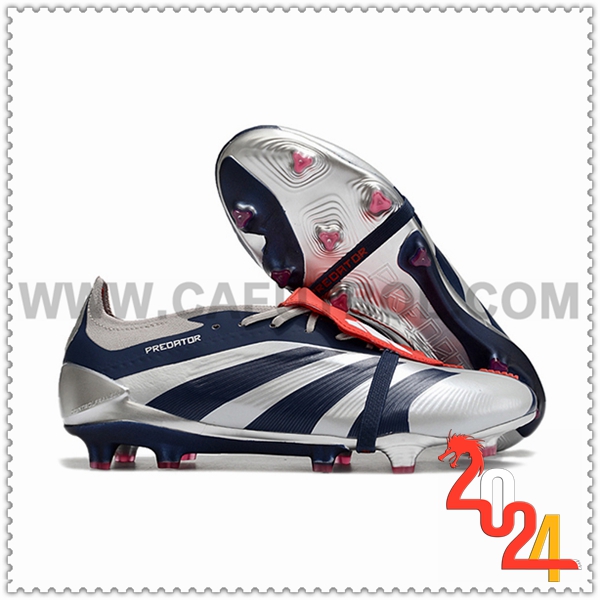 Adidas Botas De Fútbol Predator Elite Tongue FG Gris/Negro