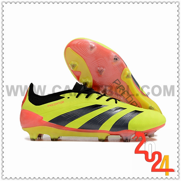 Adidas Botas De Fútbol Predator Elite FG Verde/Negro/Naranja