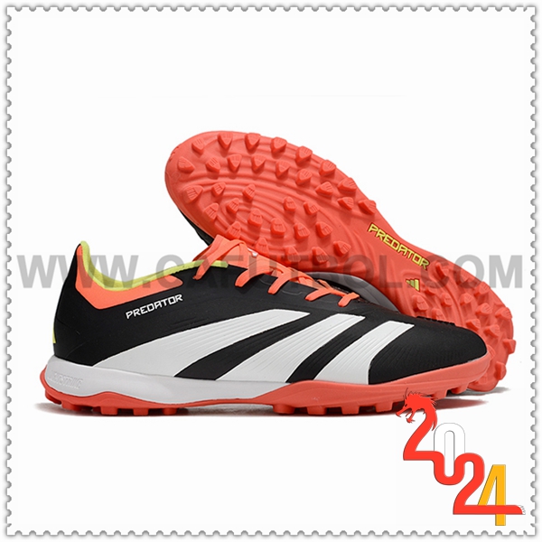 Adidas Botas De Fútbol PREDATOR 24 ELITE TF BOOTS Blanco/Negro/Naranja