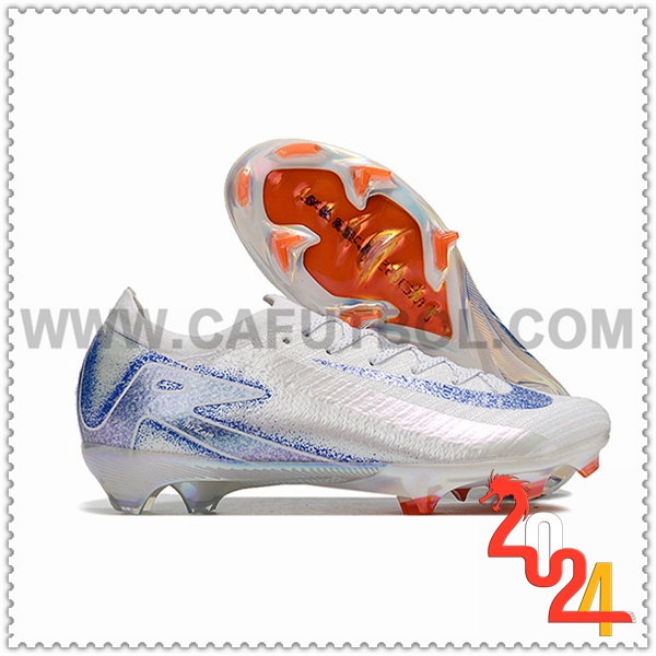 Nike Botas De Fútbol AIR Zoom Mercurial Vapor 16 Elite XXV FG Blanco/Azul -02