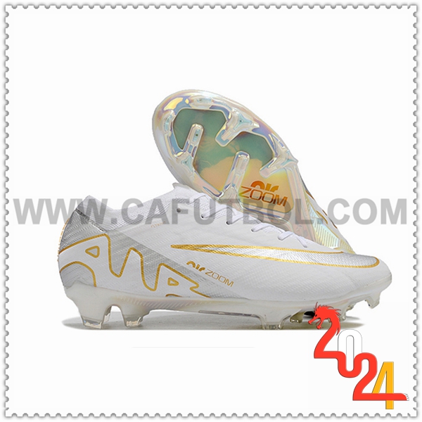 Nike Botas De Fútbol AIR Zoom Mercurial Vapor 15 Elite XXV FG Blanco/Gris/Amarillo