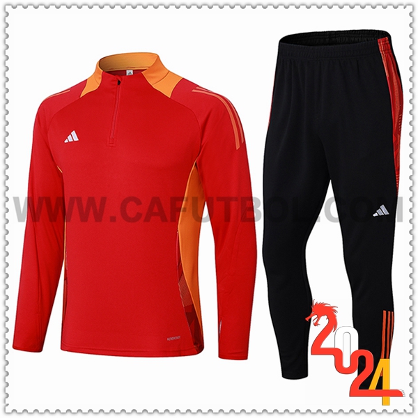 Chandal Futbol Adidas Rojo/Naranja 2024 2025