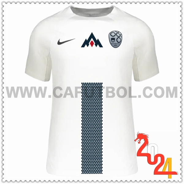 Primera Camiseta Futbol Eslovenia Blanco Eurocopa 2024