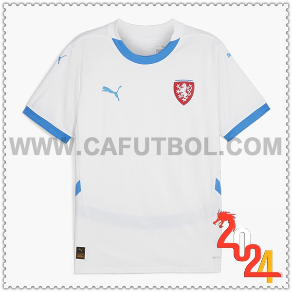 Segunda Camiseta Futbol Republique Tcheque Blanco Eurocopa 2024