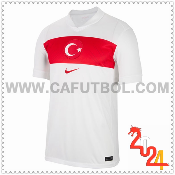 Primera Camiseta Futbol Turquia Blanco Eurocopa 2024