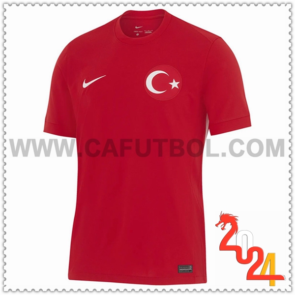 Segunda Camiseta Futbol Turquia Rojo Eurocopa 2024