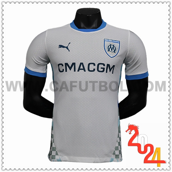 Primera Camiseta Futbol Marsella OM Blanco 2024 2025