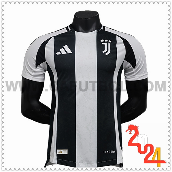 Primera Camiseta Futbol Juventus Blanco Negro 2024 2025