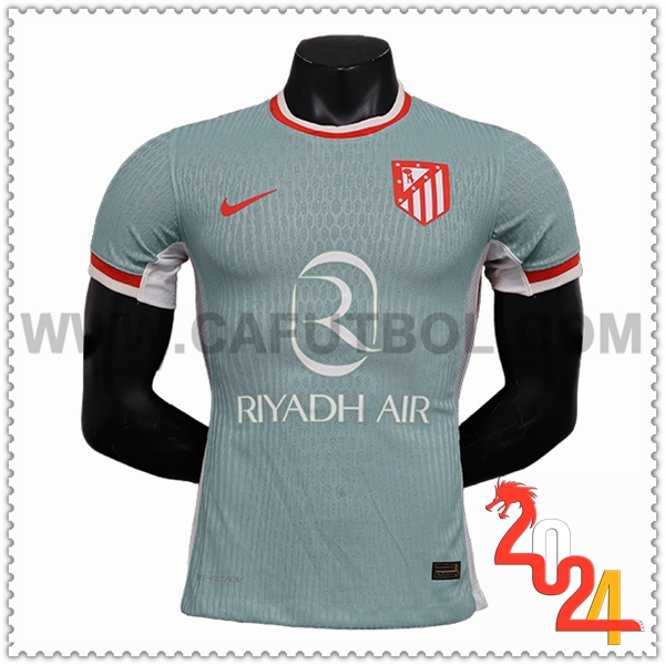 Segunda Camiseta Futbol Atletico Madrid Gris 2024 2025