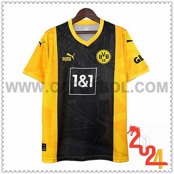 Camiseta Futbol Dortmund BVB Amarillo Negro Edicion especial 2024 2025