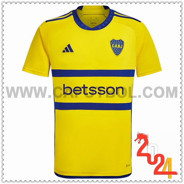 Segunda Camiseta Futbol Boca Juniors AMARILLO 2024 2025