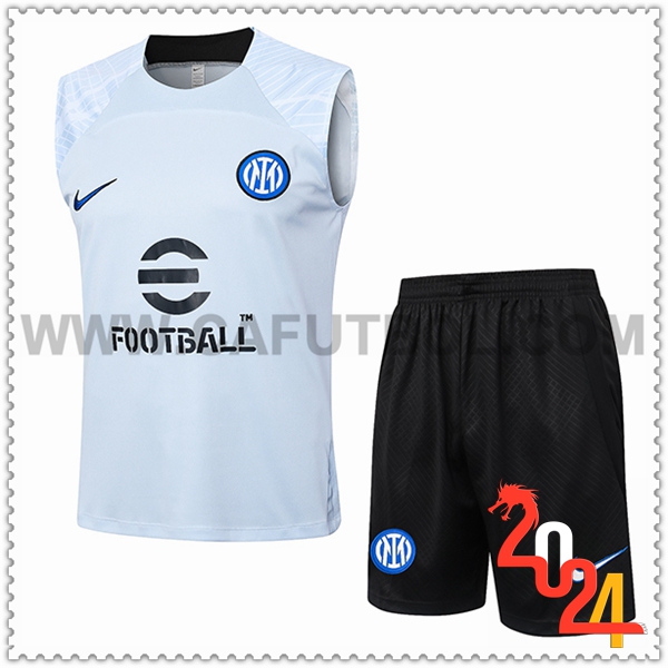 Camiseta Entrenamiento sin mangas Inter Milan Azul Claro 2024 2025