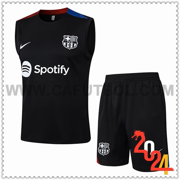 Camiseta Entrenamiento sin mangas FC Barcelona Negro/Rojo/Azul 2024 2025