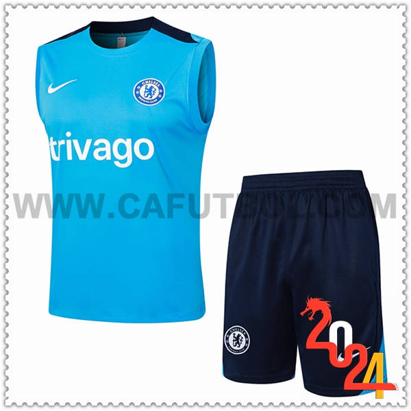 Camiseta Entrenamiento sin mangas FC Chelsea Azul 2024 2025
