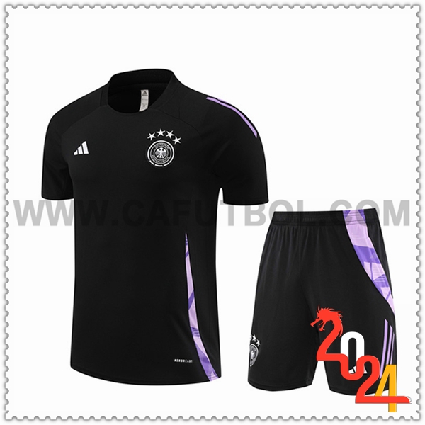 Camiseta Entrenamiento Alemania Negro/Violeta 2024 2025