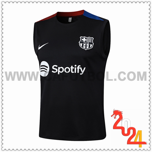 Chalecos De Futbol FC Barcelona Negro/Rojo/Azul 2024 2025