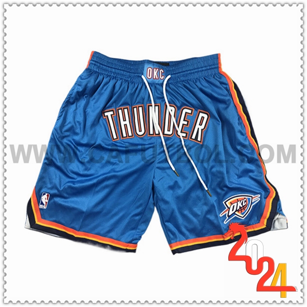 Cortos NBA Oklahoma City Thunder 2024/25 Azul/Naranja