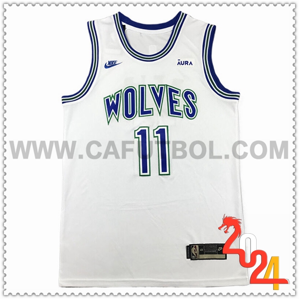 Camisetas De Futbol Minnesota Timberwolves (REID #11) 2024/25 Blanco/Azul -02