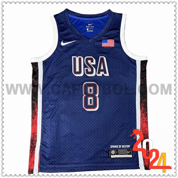 Camisetas De Futbol USA (LEONARD #8) 2024/25 Azul