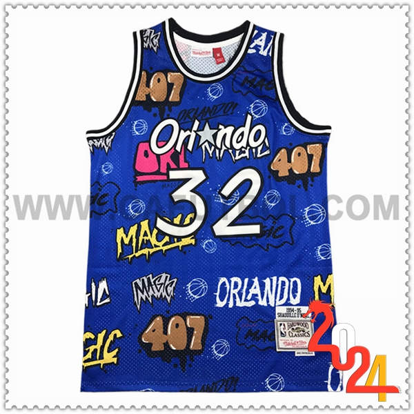 Camisetas De Futbol Orlando Magic (O'NEAL #32) 2024/25 Azul