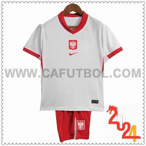 Primera Equipacion del Polonia Ninos Eurocopa 2024