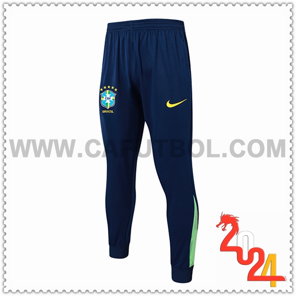 Pantalon Entrenamiento Brasil Azul/Verde 2024 2025
