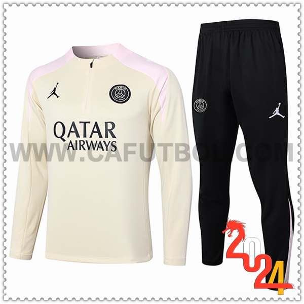 Chandal Futbol PSG Beige/Negro 2024 2025