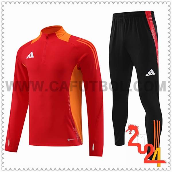 Chandal Futbol Adidas Rojo/Naranja 2024 2025 -02