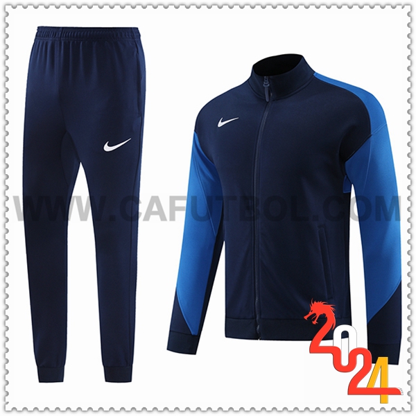 Chandal Futbol Chaquetas Nike azul real 2024 2025