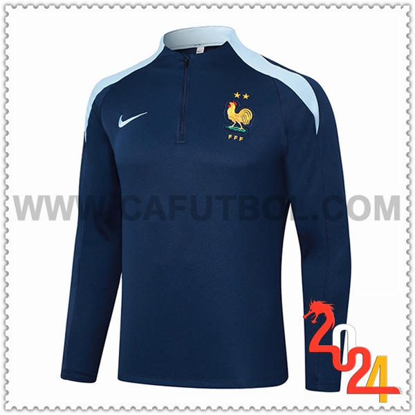 Sudadera Entrenamiento Francia azul real 2024 2025