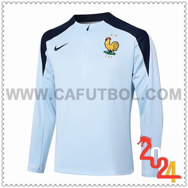 Sudadera Entrenamiento Francia Azul Claro 2024 2025